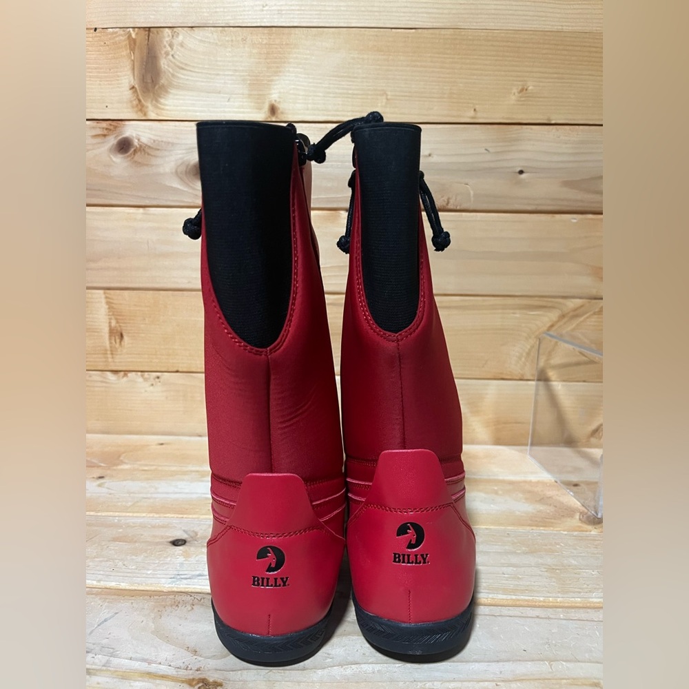 New BillyFootwear Dual Zipper High Rain Boots - Red - Multiple sizes - Picture 9 of 13